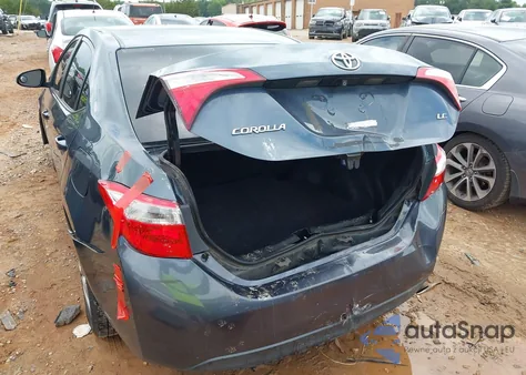 2016 Toyota Corolla Le из США, поврежденный, VIN 2T1BURHEXGC524676